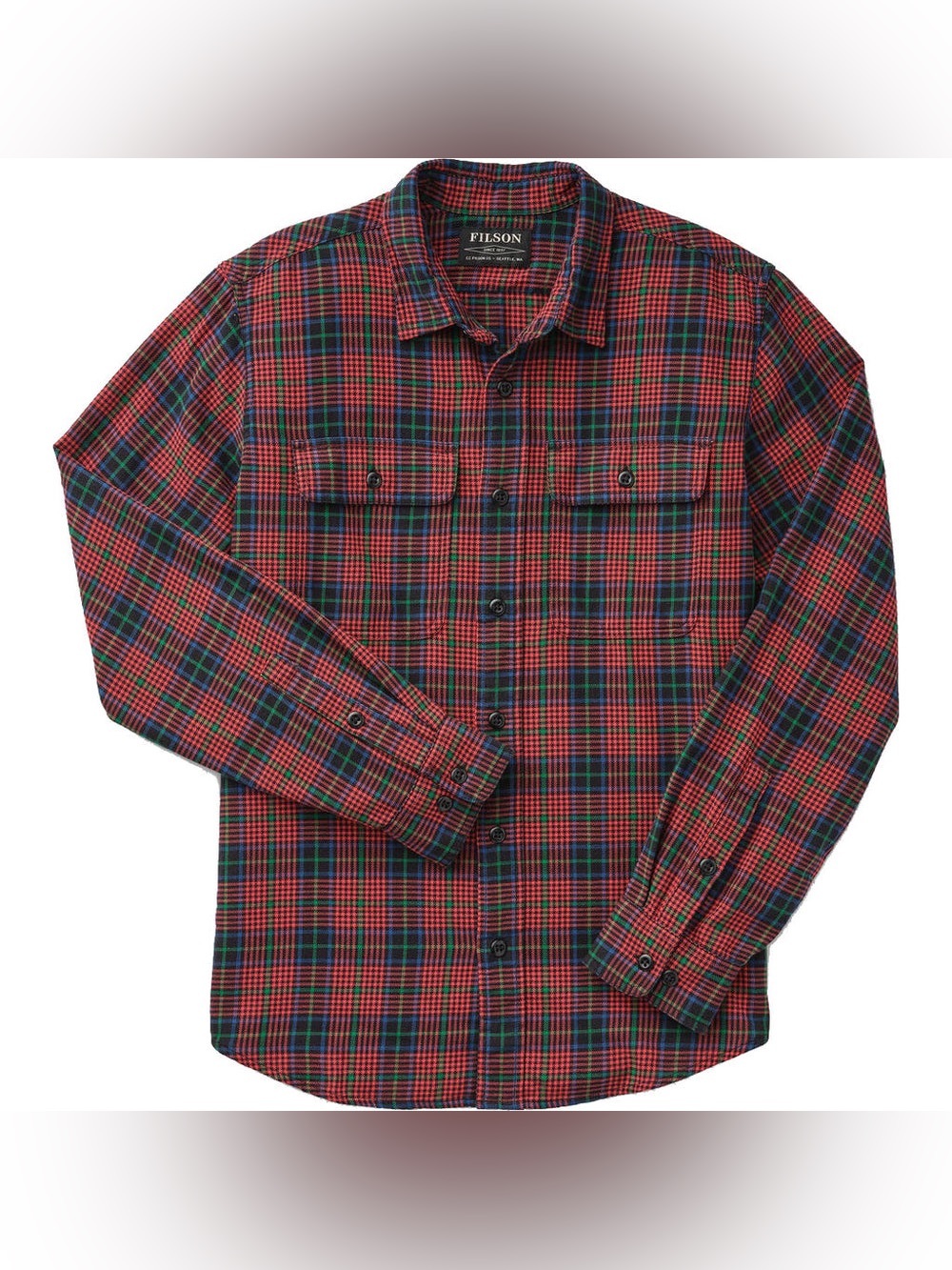 Filson Cotton Scout Shirt size XXL- black, red, green color